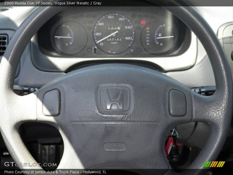Vogue Silver Metallic / Gray 2000 Honda Civic VP Sedan