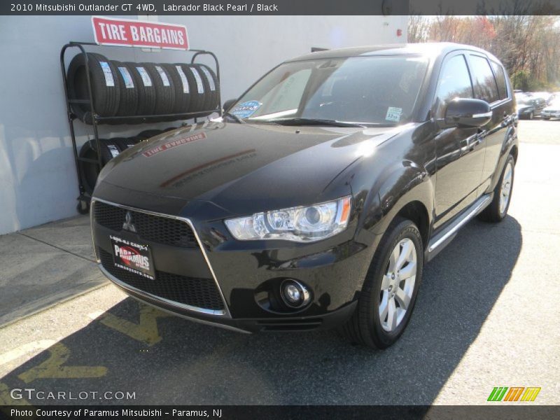 Labrador Black Pearl / Black 2010 Mitsubishi Outlander GT 4WD