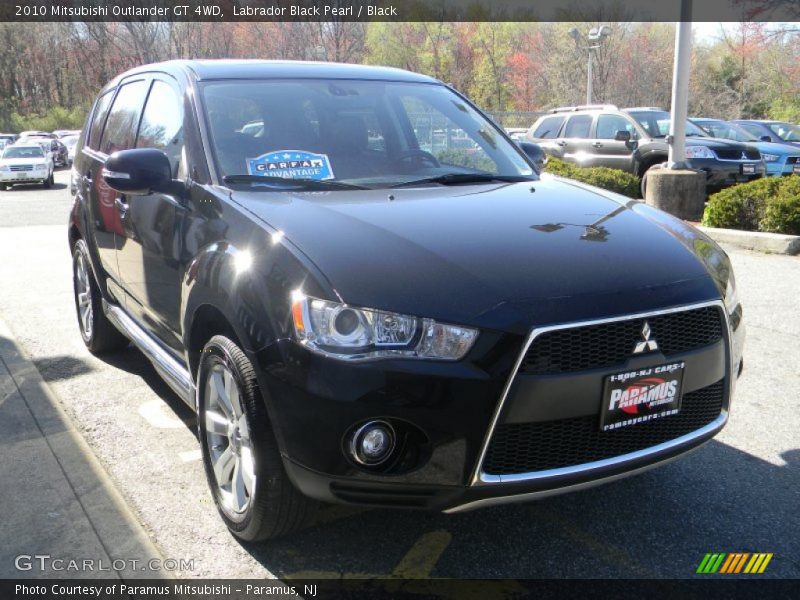 Labrador Black Pearl / Black 2010 Mitsubishi Outlander GT 4WD