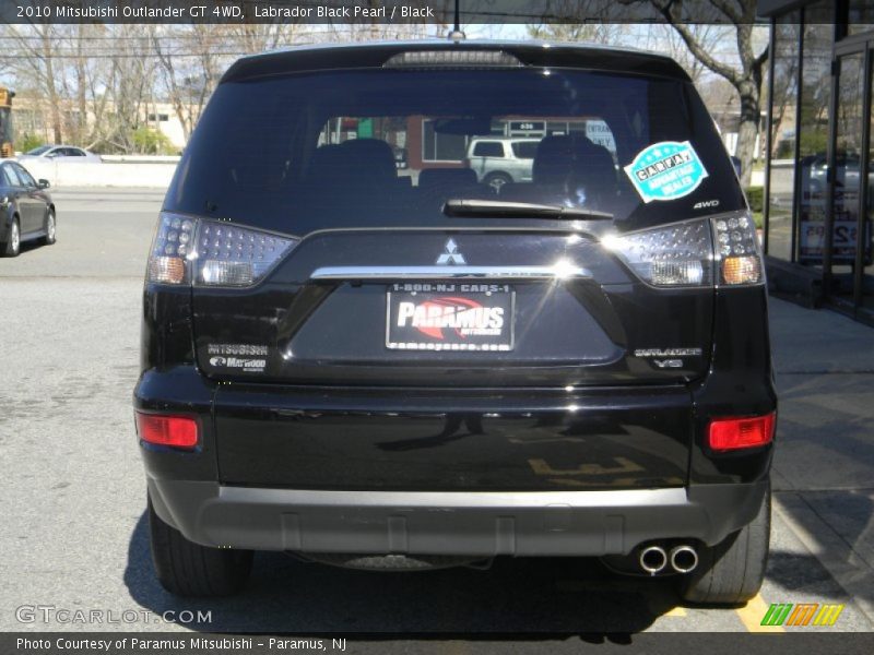 Labrador Black Pearl / Black 2010 Mitsubishi Outlander GT 4WD