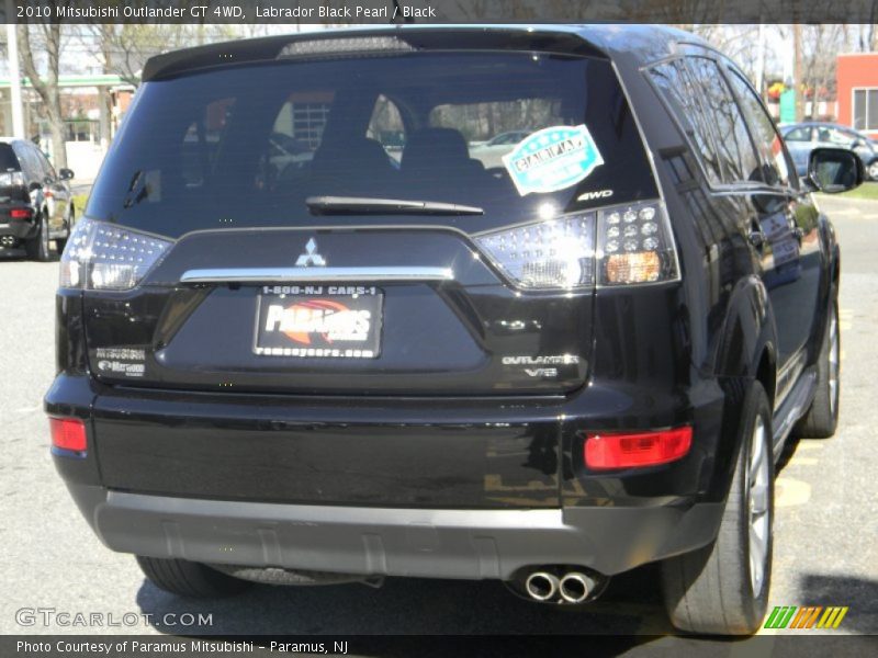 Labrador Black Pearl / Black 2010 Mitsubishi Outlander GT 4WD