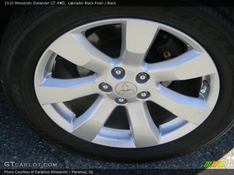 Labrador Black Pearl / Black 2010 Mitsubishi Outlander GT 4WD