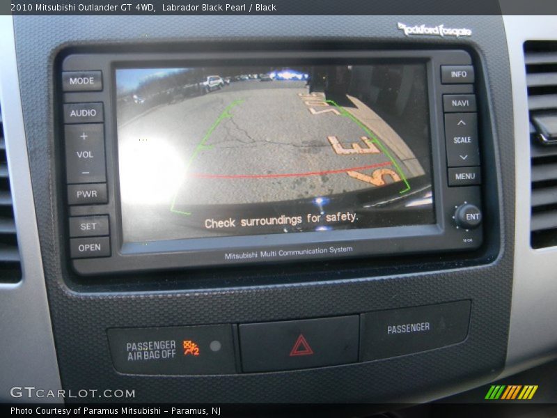 Labrador Black Pearl / Black 2010 Mitsubishi Outlander GT 4WD