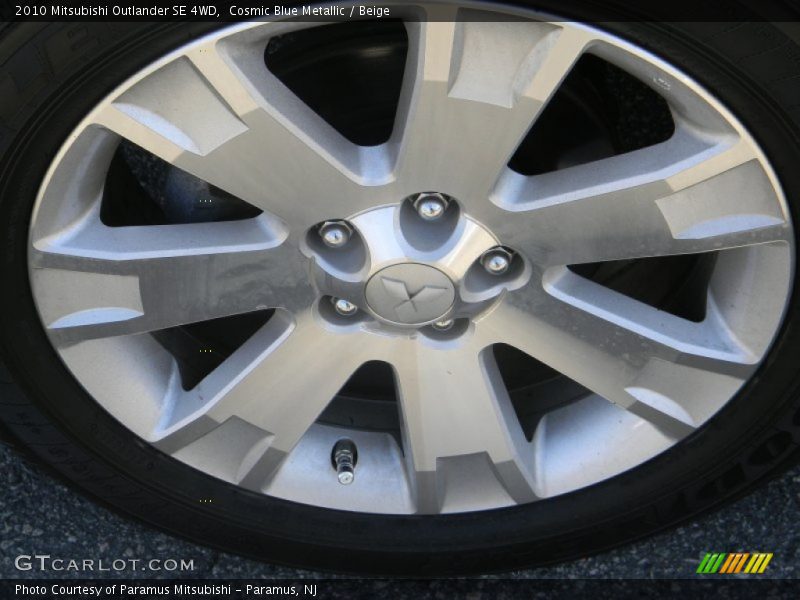 Cosmic Blue Metallic / Beige 2010 Mitsubishi Outlander SE 4WD