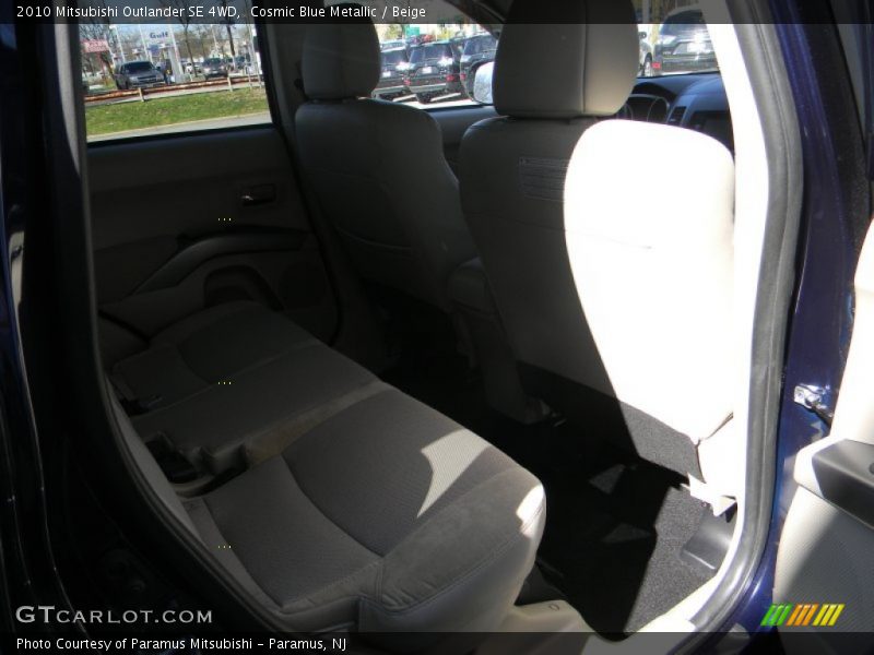 Cosmic Blue Metallic / Beige 2010 Mitsubishi Outlander SE 4WD