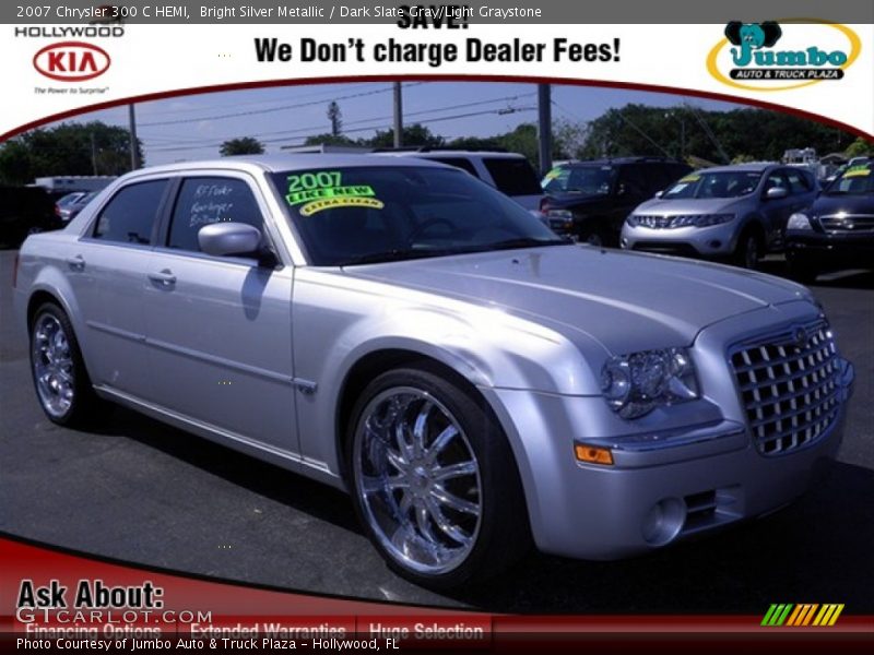 Bright Silver Metallic / Dark Slate Gray/Light Graystone 2007 Chrysler 300 C HEMI