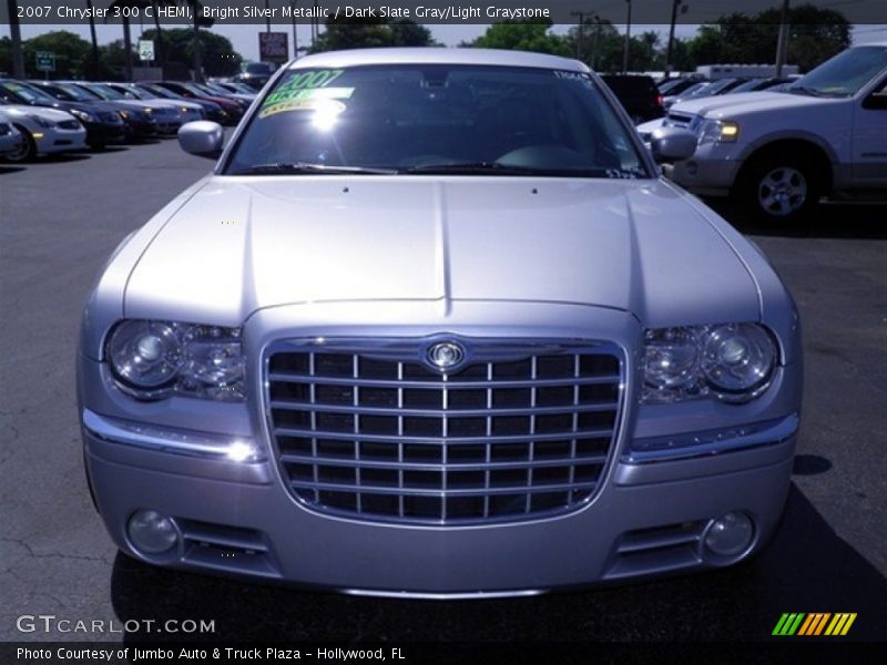 Bright Silver Metallic / Dark Slate Gray/Light Graystone 2007 Chrysler 300 C HEMI