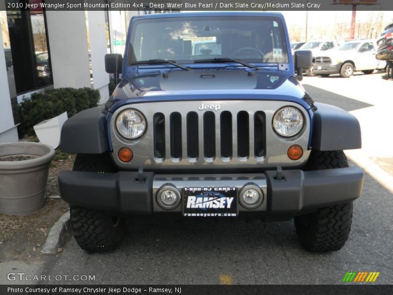 Deep Water Blue Pearl / Dark Slate Gray/Medium Slate Gray 2010 Jeep Wrangler Sport Mountain Edition 4x4
