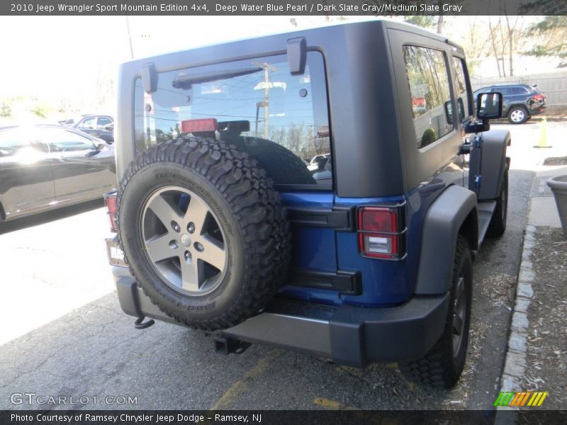 Deep Water Blue Pearl / Dark Slate Gray/Medium Slate Gray 2010 Jeep Wrangler Sport Mountain Edition 4x4