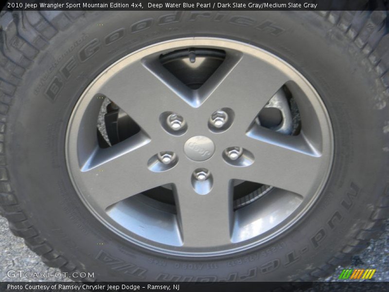 Deep Water Blue Pearl / Dark Slate Gray/Medium Slate Gray 2010 Jeep Wrangler Sport Mountain Edition 4x4