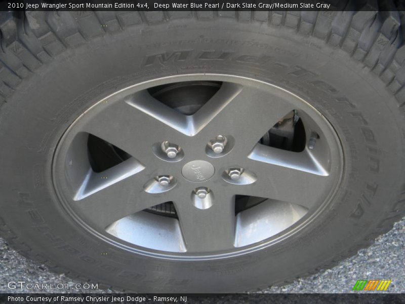 Deep Water Blue Pearl / Dark Slate Gray/Medium Slate Gray 2010 Jeep Wrangler Sport Mountain Edition 4x4
