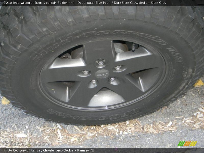 Deep Water Blue Pearl / Dark Slate Gray/Medium Slate Gray 2010 Jeep Wrangler Sport Mountain Edition 4x4