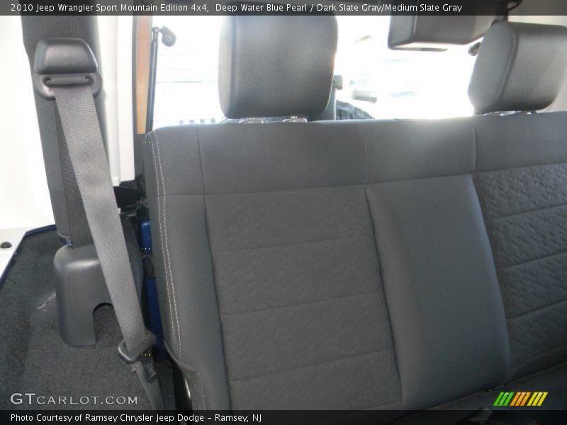 Deep Water Blue Pearl / Dark Slate Gray/Medium Slate Gray 2010 Jeep Wrangler Sport Mountain Edition 4x4