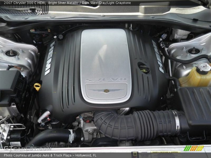 Bright Silver Metallic / Dark Slate Gray/Light Graystone 2007 Chrysler 300 C HEMI