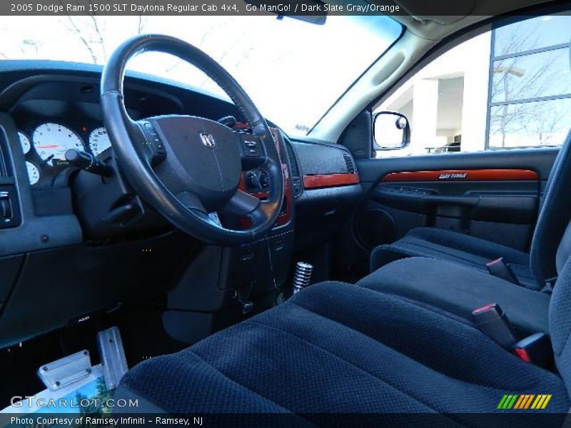 Go ManGo! / Dark Slate Gray/Orange 2005 Dodge Ram 1500 SLT Daytona Regular Cab 4x4
