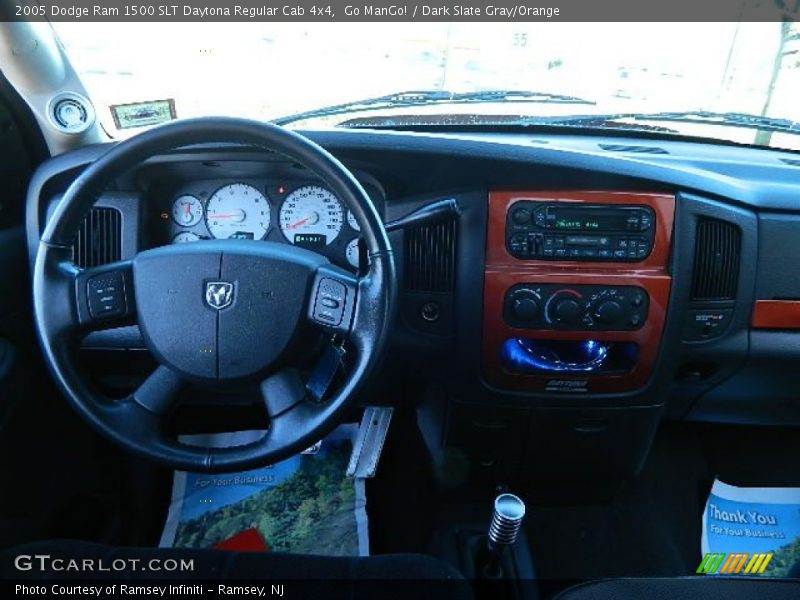Go ManGo! / Dark Slate Gray/Orange 2005 Dodge Ram 1500 SLT Daytona Regular Cab 4x4