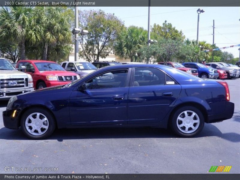 Blue Onyx / Light Neutral 2003 Cadillac CTS Sedan