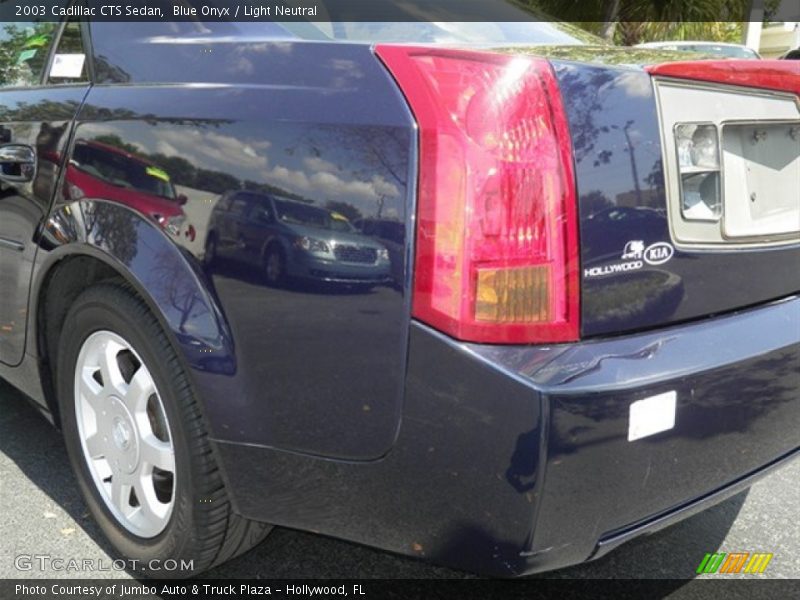 Blue Onyx / Light Neutral 2003 Cadillac CTS Sedan