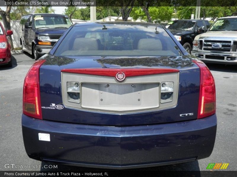 Blue Onyx / Light Neutral 2003 Cadillac CTS Sedan