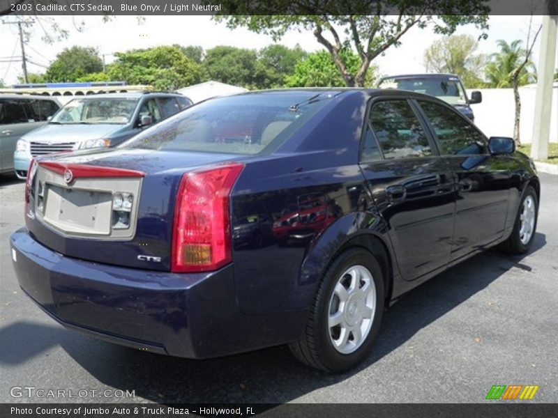 Blue Onyx / Light Neutral 2003 Cadillac CTS Sedan