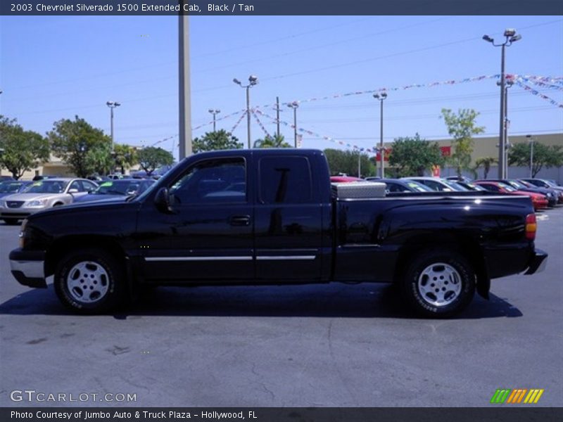 Black / Tan 2003 Chevrolet Silverado 1500 Extended Cab