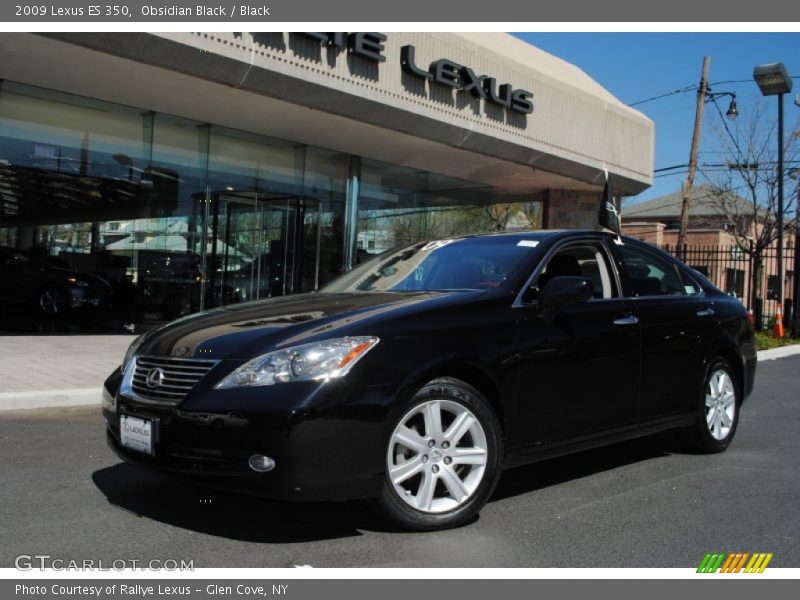 Obsidian Black / Black 2009 Lexus ES 350