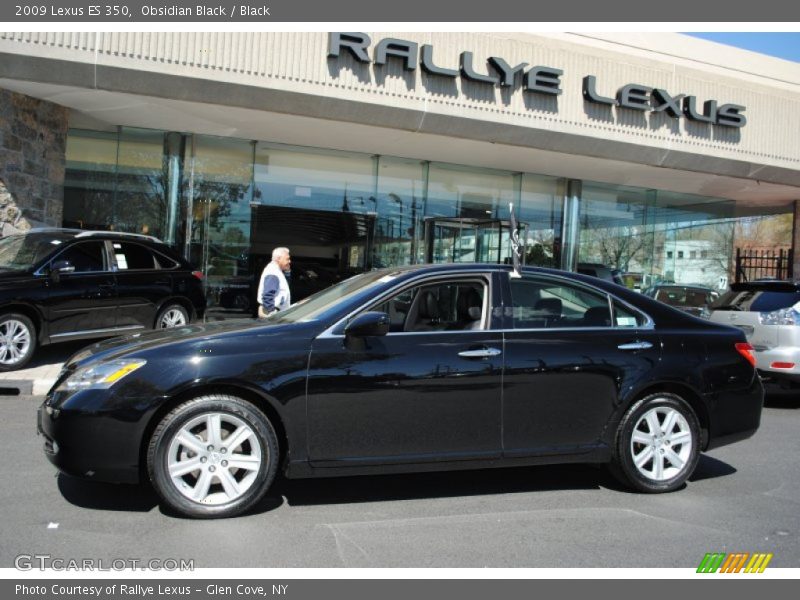 Obsidian Black / Black 2009 Lexus ES 350