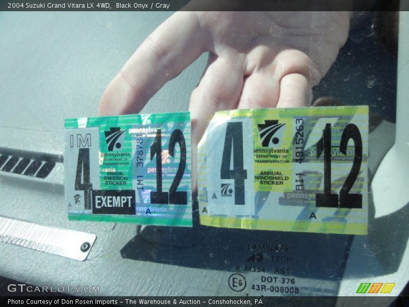 Black Onyx / Gray 2004 Suzuki Grand Vitara LX 4WD