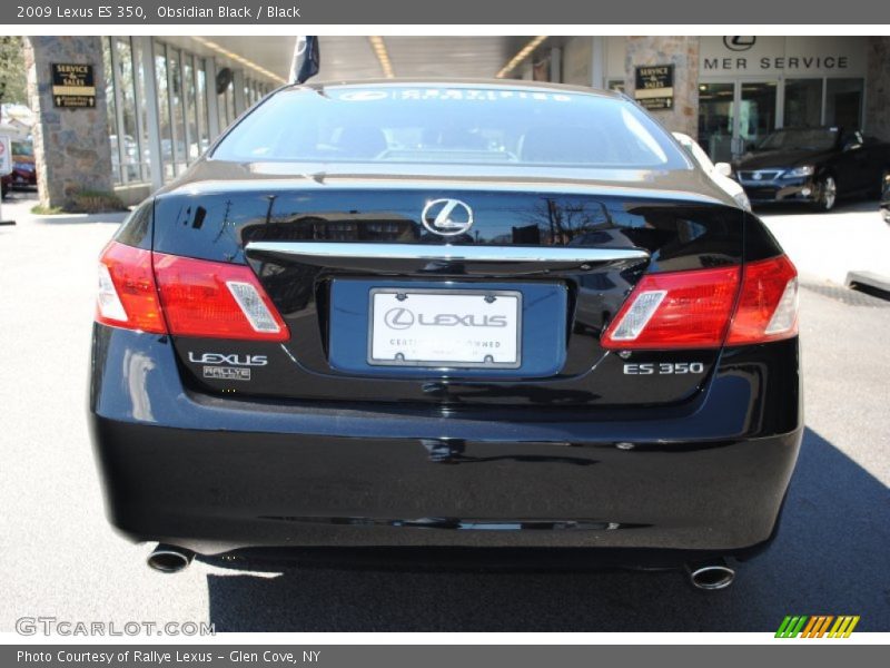 Obsidian Black / Black 2009 Lexus ES 350