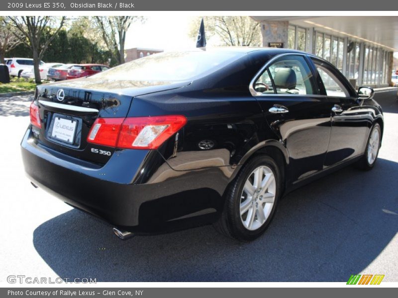 Obsidian Black / Black 2009 Lexus ES 350