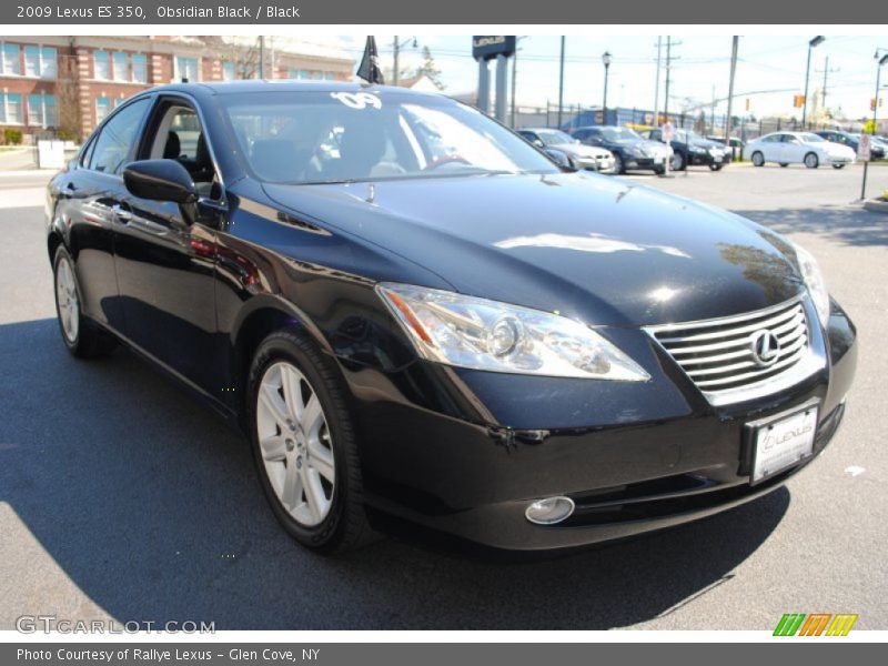 Obsidian Black / Black 2009 Lexus ES 350