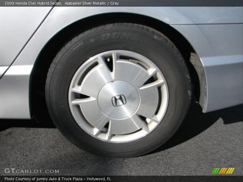 Alabaster Silver Metallic / Gray 2009 Honda Civic Hybrid Sedan