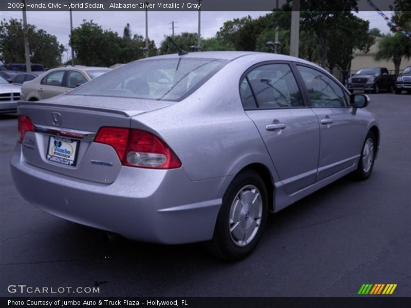 Alabaster Silver Metallic / Gray 2009 Honda Civic Hybrid Sedan