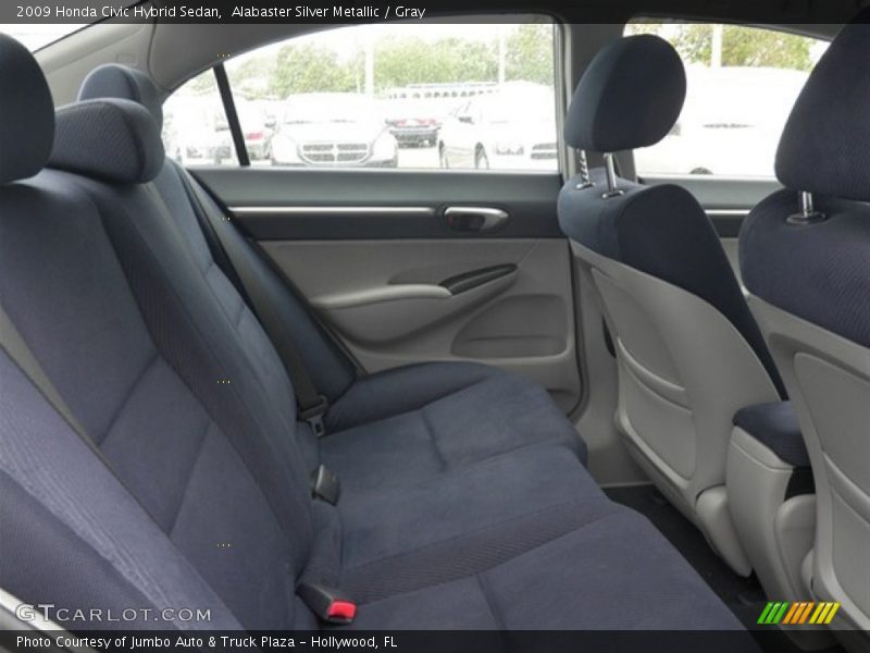 Alabaster Silver Metallic / Gray 2009 Honda Civic Hybrid Sedan