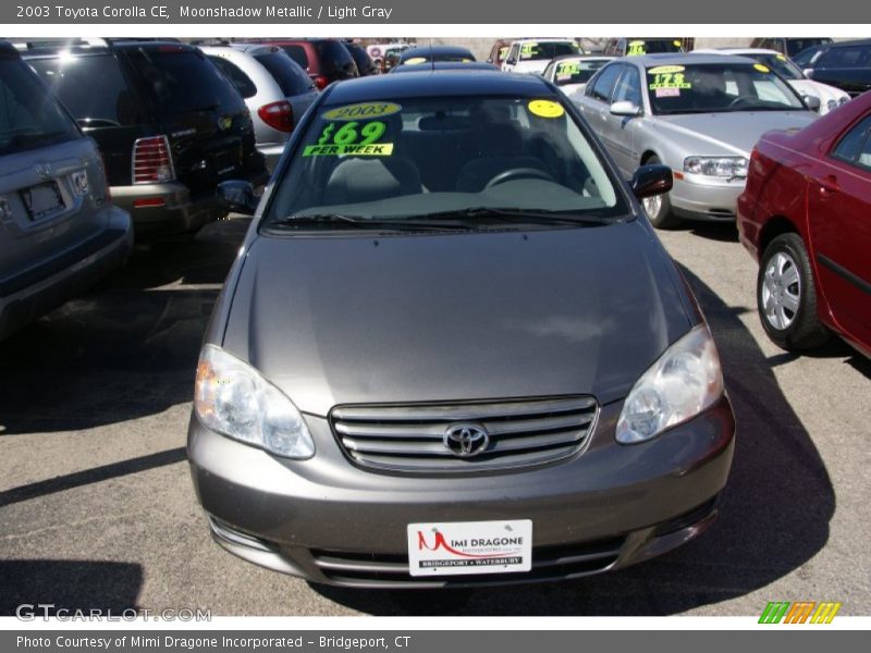 Moonshadow Metallic / Light Gray 2003 Toyota Corolla CE