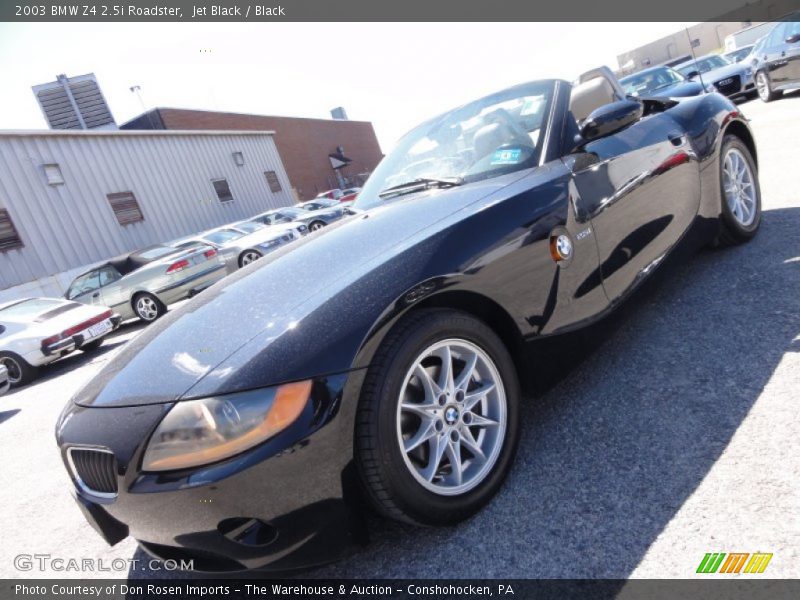 Jet Black / Black 2003 BMW Z4 2.5i Roadster