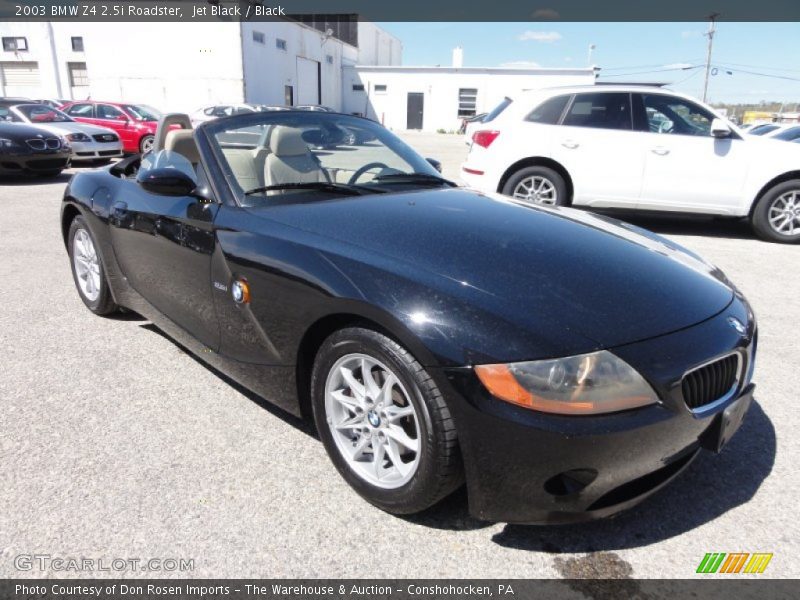 Jet Black / Black 2003 BMW Z4 2.5i Roadster
