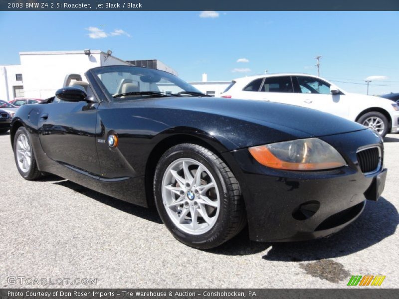 Jet Black / Black 2003 BMW Z4 2.5i Roadster
