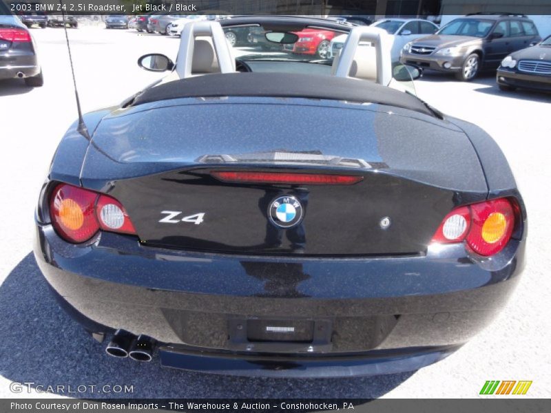 Jet Black / Black 2003 BMW Z4 2.5i Roadster