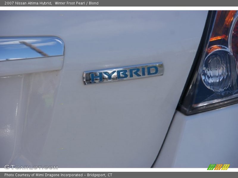 Winter Frost Pearl / Blond 2007 Nissan Altima Hybrid