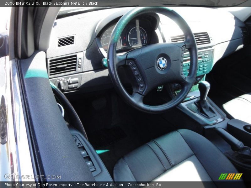 Black Sapphire Metallic / Black 2006 BMW X3 3.0i