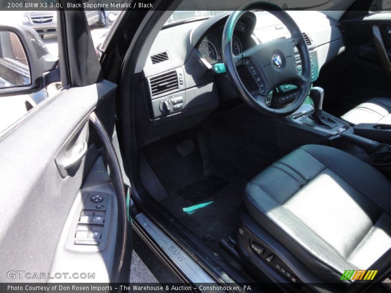 Black Sapphire Metallic / Black 2006 BMW X3 3.0i