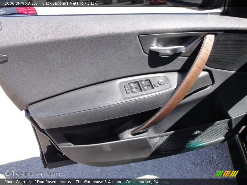 Black Sapphire Metallic / Black 2006 BMW X3 3.0i
