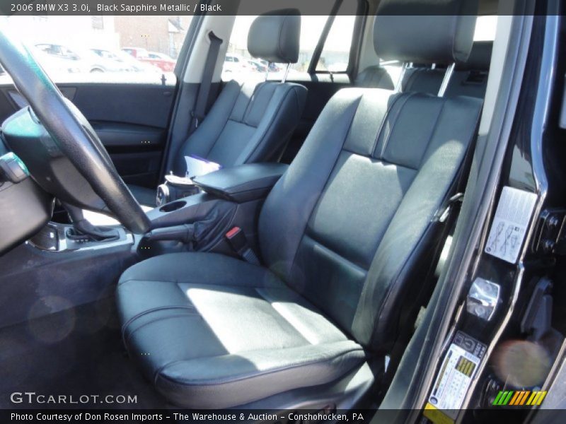 Black Sapphire Metallic / Black 2006 BMW X3 3.0i