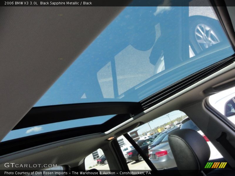Black Sapphire Metallic / Black 2006 BMW X3 3.0i