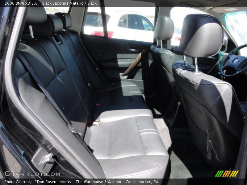 Black Sapphire Metallic / Black 2006 BMW X3 3.0i