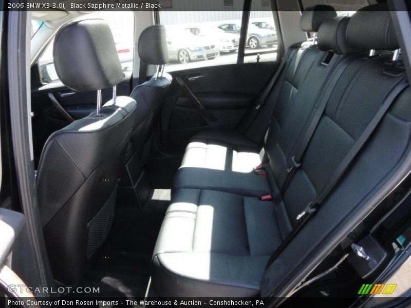 Black Sapphire Metallic / Black 2006 BMW X3 3.0i