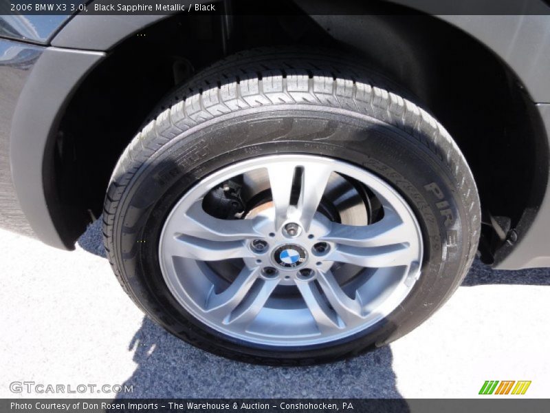 Black Sapphire Metallic / Black 2006 BMW X3 3.0i