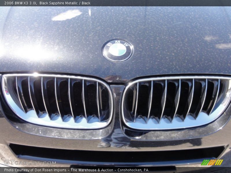 Black Sapphire Metallic / Black 2006 BMW X3 3.0i