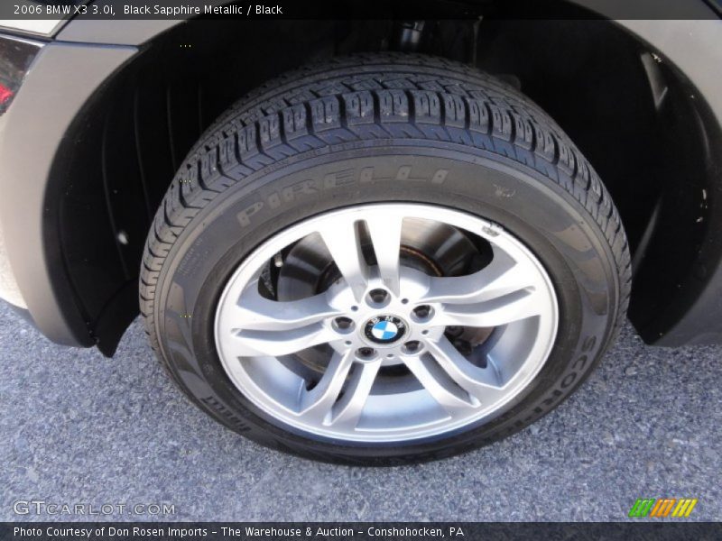 Black Sapphire Metallic / Black 2006 BMW X3 3.0i